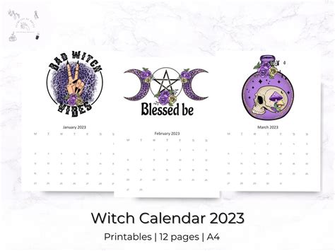 Year of thr witch calenfar 2023